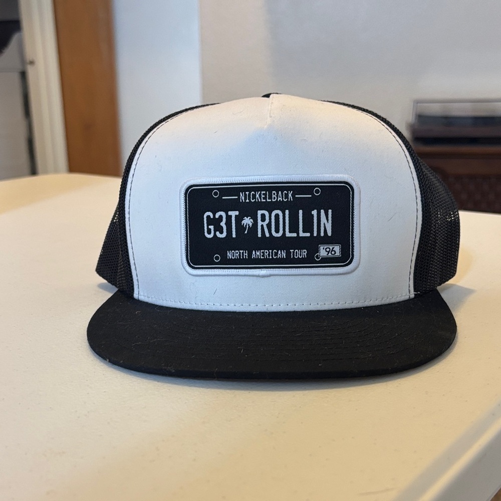 Nickelback G3T Rollin Trucker Hat - White & Black